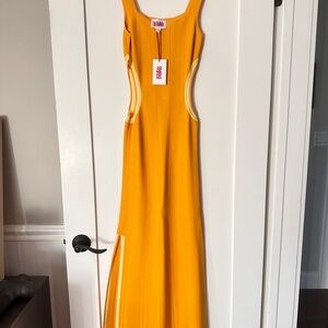 SOLID & STRIPED Bold Yellow Dress